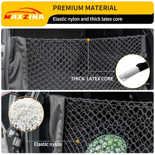 Maxzina Cargo Net Compatible with 2023-2025 2026 Honda Pilot Truck Bed Cargo Net 3.28'×1.05' Double Layer Envelope Style Dense Mesh Trunk Organizer for 2024 Pilot Exterior Accessories - Image 3