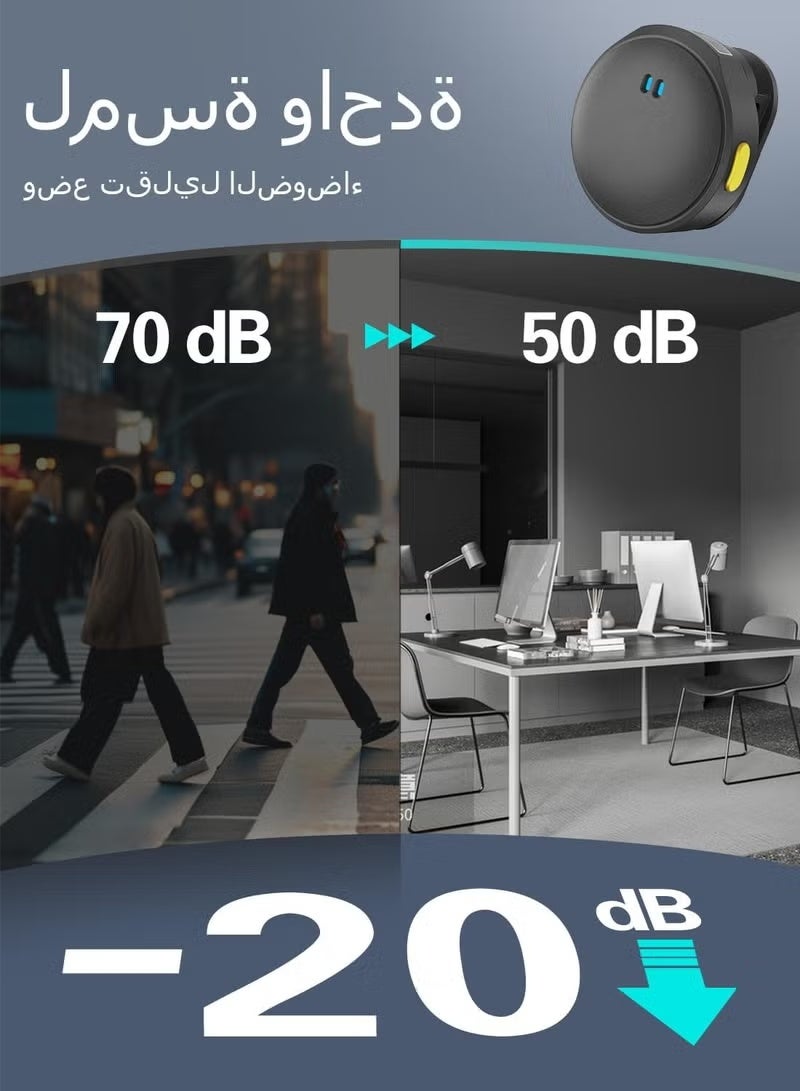 ميكروفون لافالير لاسلكي لأجهزة iPhone/Android، ميكروفون صغير مع حافظة شحن، مشبك مغناطيسي، إلغاء الضوضاء، مدى 300 قدم، ميكروفون مكثف للبث المباشر، تسجيل الفيديو، تيك توك ويوتيوب - Image 4