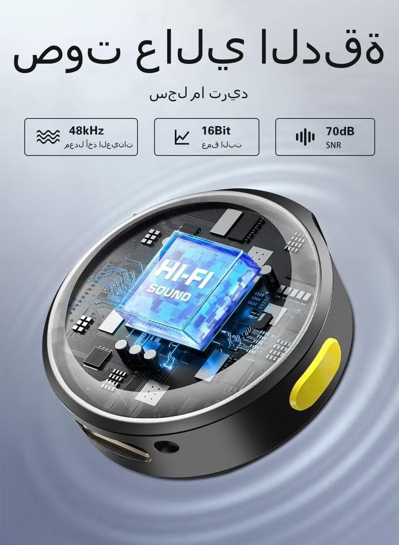 ميكروفون لافالير لاسلكي لأجهزة iPhone/Android، ميكروفون صغير مع حافظة شحن، مشبك مغناطيسي، إلغاء الضوضاء، مدى 300 قدم، ميكروفون مكثف للبث المباشر، تسجيل الفيديو، تيك توك ويوتيوب - Image 5