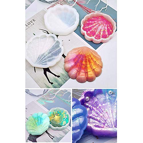 ONDY Silicone Resin Molds - Jewelry Storage Box Molds, Seashell Epoxy Molds for Resin Crafts DIY - Image 2