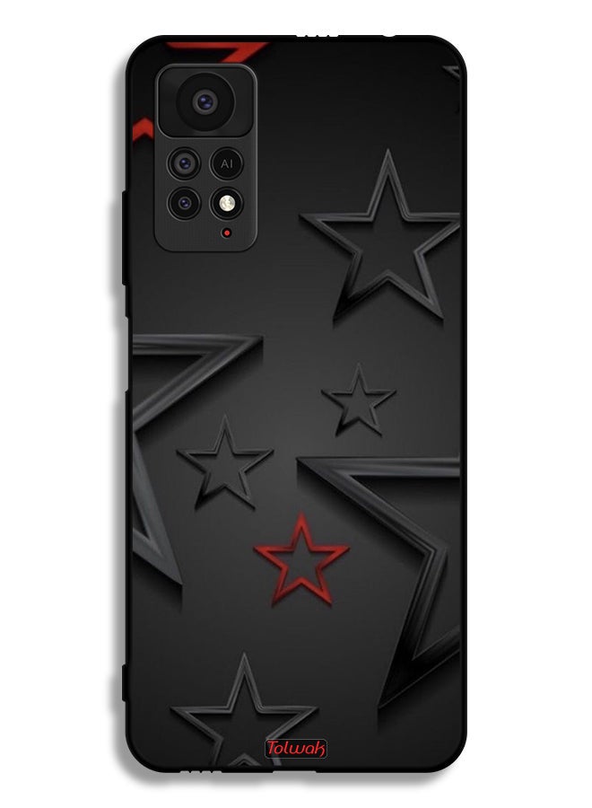 Tolwak غطاء حماية لهاتف شاومي ريدمي نوت 11 برو 5G بنمط النجوم - Image 2
