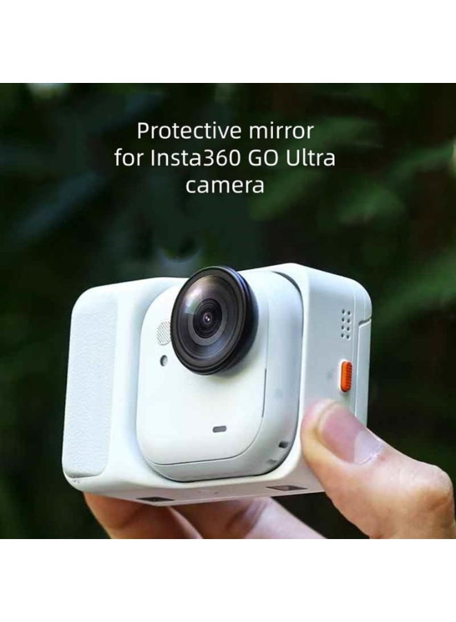 حراس العدسة لـ Insta360 GO Ultra ، الزجاج البصري الدوار العدسة الغطاء الوقائي المقاوم للماء مضاد للضباب حماية العدسة لـ Insta 360 GO Ultra الإكسسوارات - Image 3