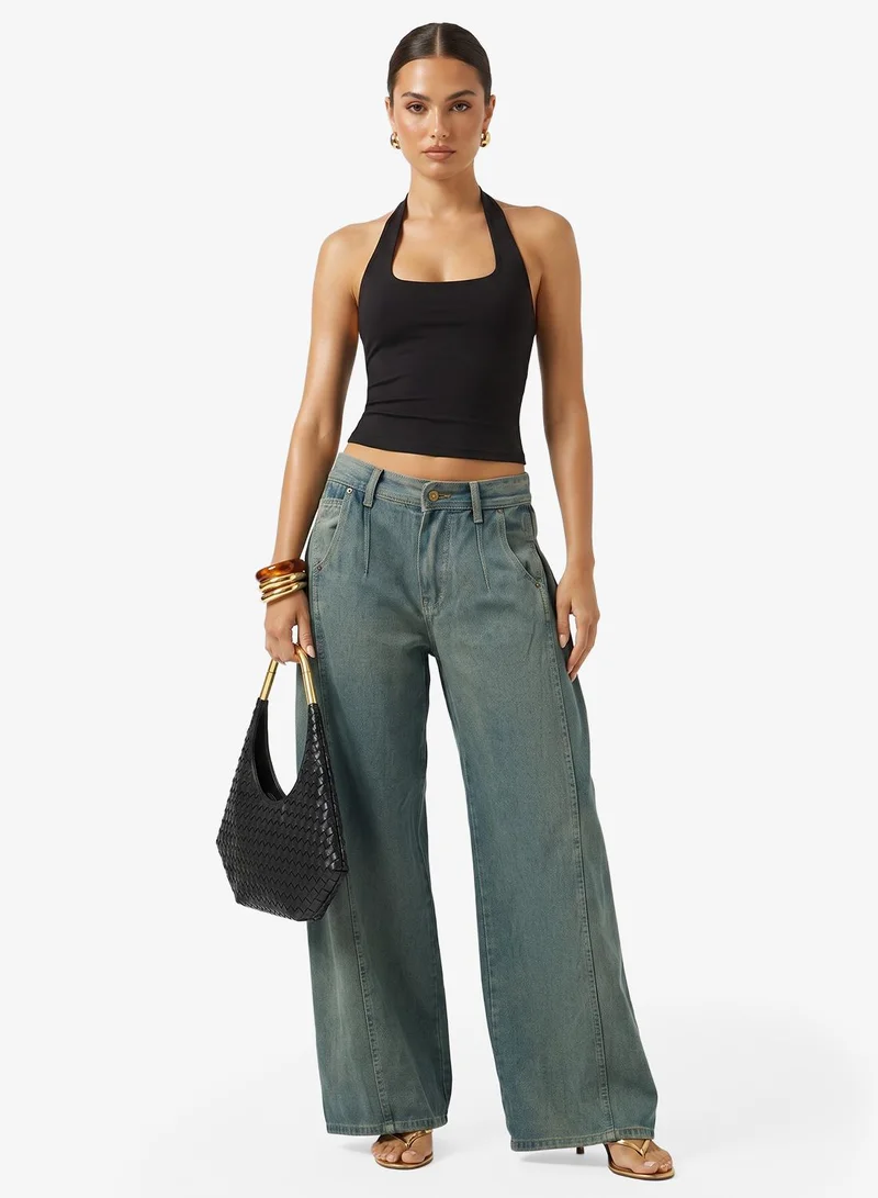 Ginger Low Rise Wide Leg Jeans