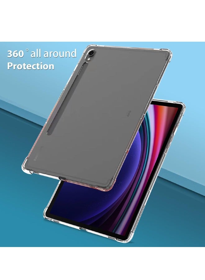 Samsung Galaxy Tab S9 Case, Shockproof Impact Resistant Flexible Cover, Slim and Light, Yellowing Resistant, Shockproof Anti-Drop Cover for Samsung Galaxy Tab S9 11inch 2023 (Clear) - Image 4