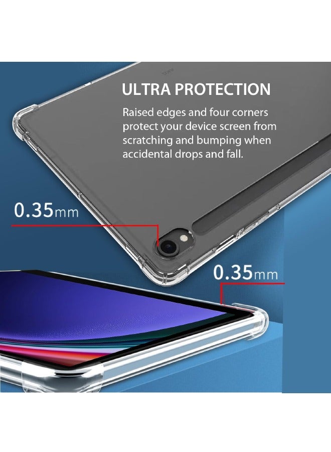 Samsung Galaxy Tab S9 Case, Shockproof Impact Resistant Flexible Cover, Slim and Light, Yellowing Resistant, Shockproof Anti-Drop Cover for Samsung Galaxy Tab S9 11inch 2023 (Clear) - Image 5