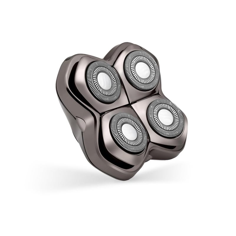 Skull Shaver Carver PRO 4 Head Replacement Blade - Shaver Blade for Wet & Dry Shaving - Rotary Heads Design - Japanese Stainless Steel - Compatible with Pitbull, Palm & Butterfly Kiss Shavers - Image 1