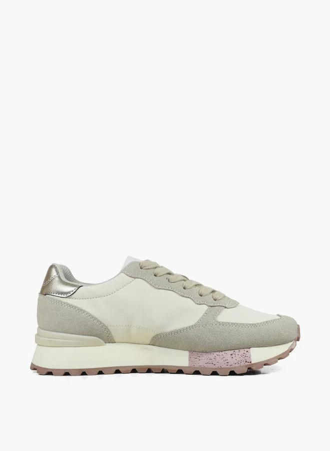 Gap CREAM Women Osaka Lace-Up Ankle Sneakers for Women | Best Price UAE
