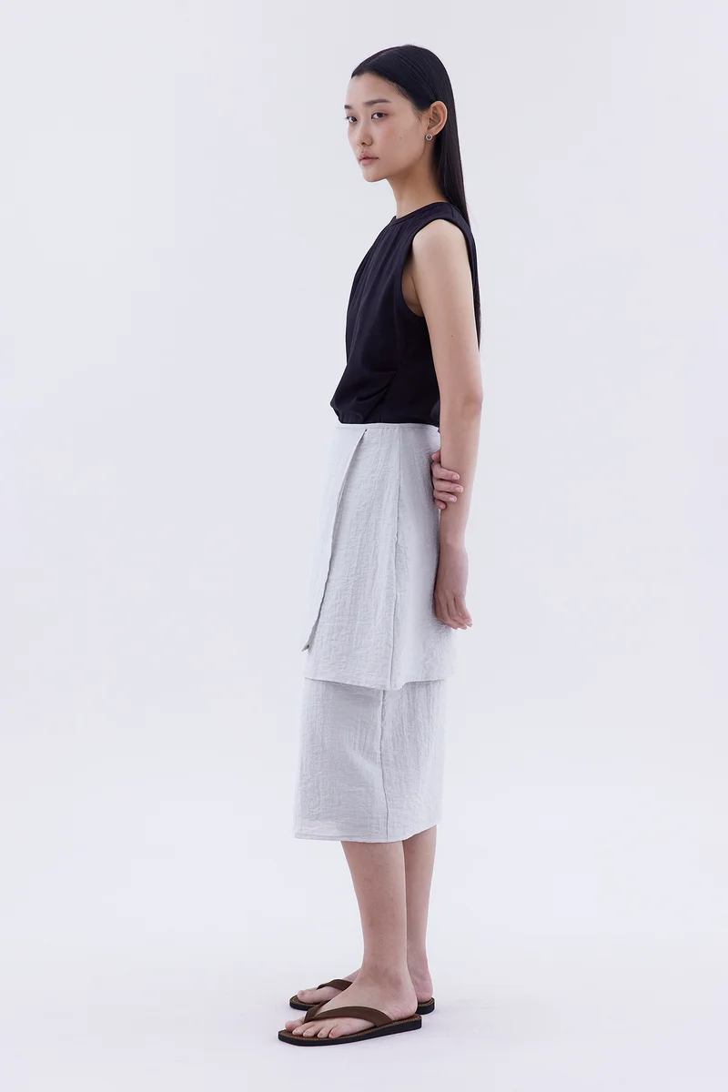 The Editor's Market Serabelle High-Rise Layered Skirt