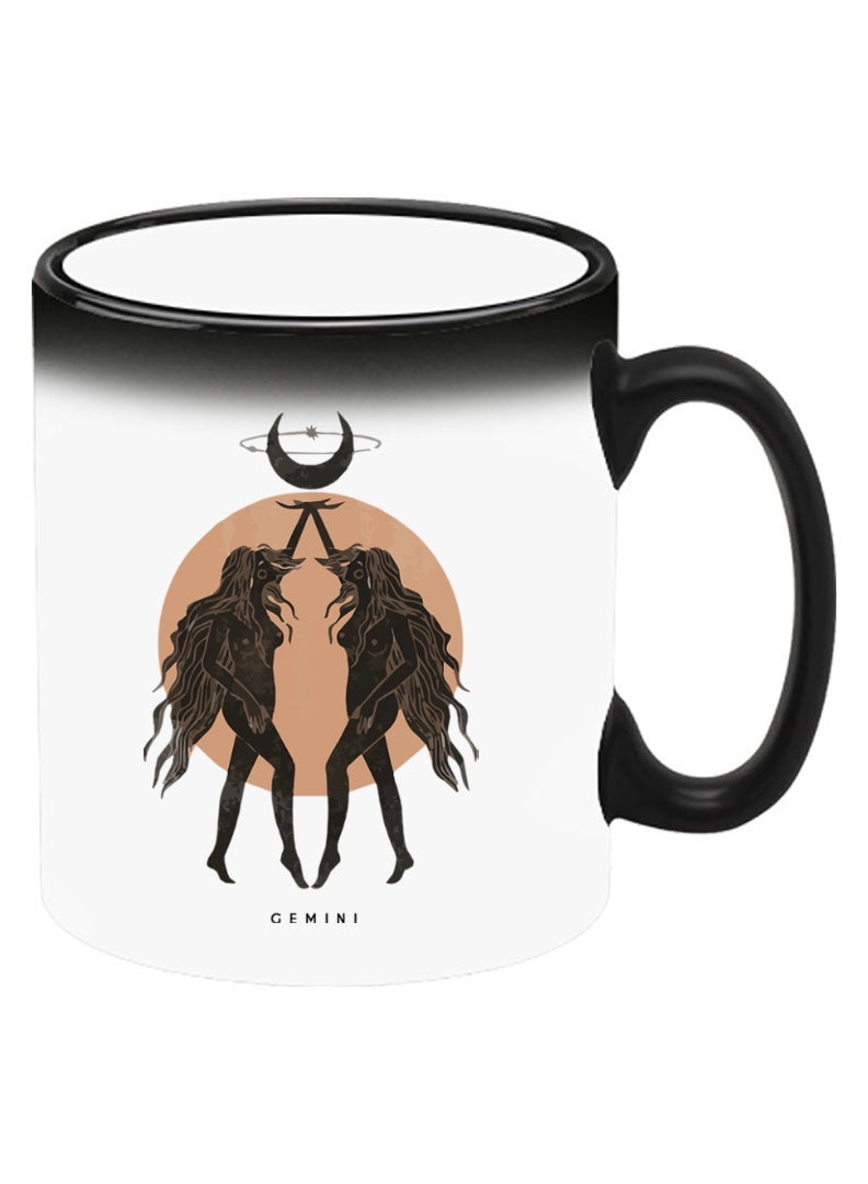 Theodor Color Changing Heat Sensitive Ceramic Mug, Image Revealed When HOT Liquid is Added! Gemini - Image 2