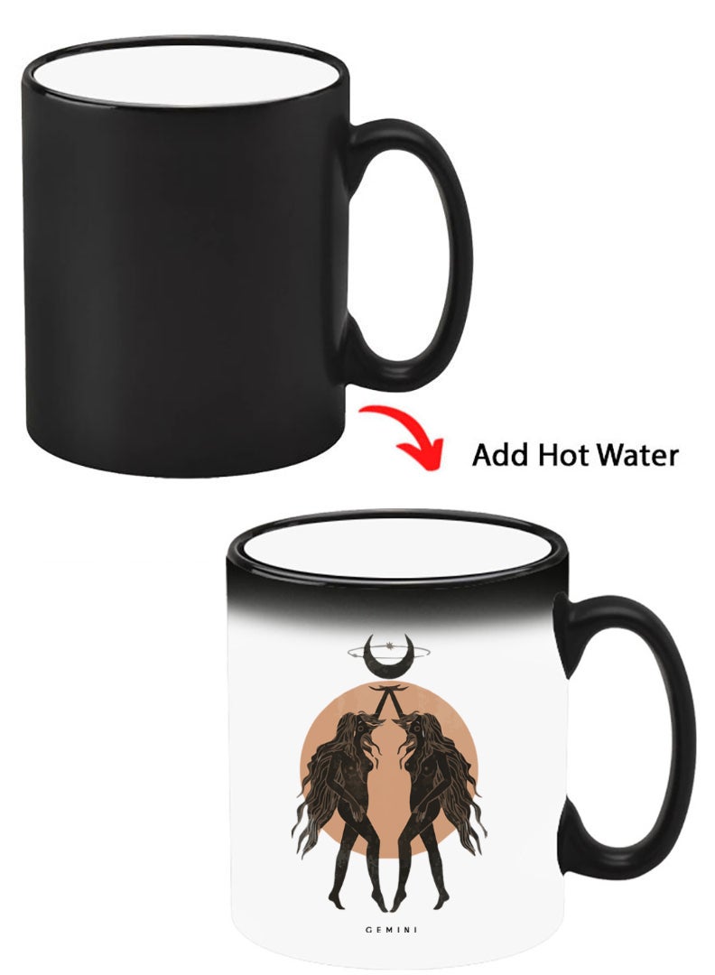 Theodor Color Changing Heat Sensitive Ceramic Mug, Image Revealed When HOT Liquid is Added! Gemini - Image 1