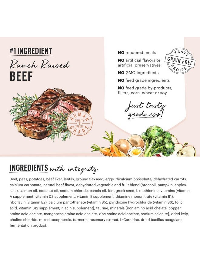 the honest kitchen - The Honest Kitchen Whole Food Clusters Small Breed Grain Free Beef Dry Dog Food, 4 lb Bag - Image 1