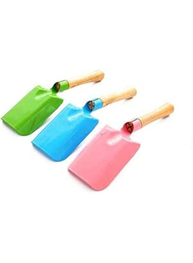 3Pcs Wooden Garden Hand Trowel Set for Transplanting Digging Scoop Random Color - Image 1