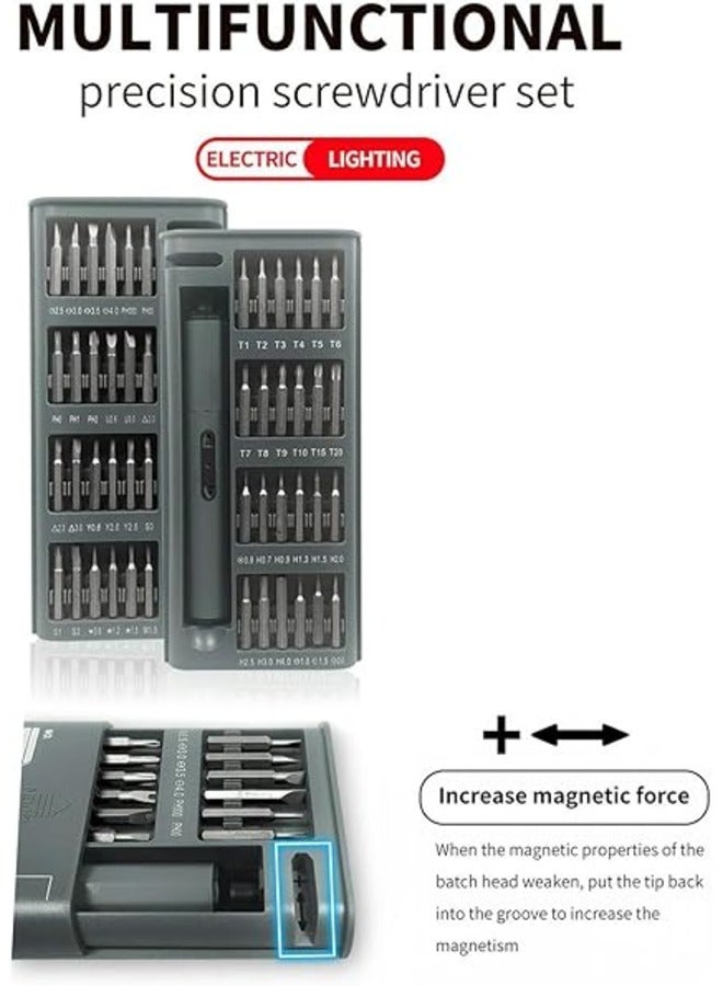 49 in 1 Small Precision Screwdriver Set, Mini Magnetic Screwdriver Bit Set Tool Kit, 24 Bits with Plastic Case for Mobile Phone, Laptop, Watch  - Image 2