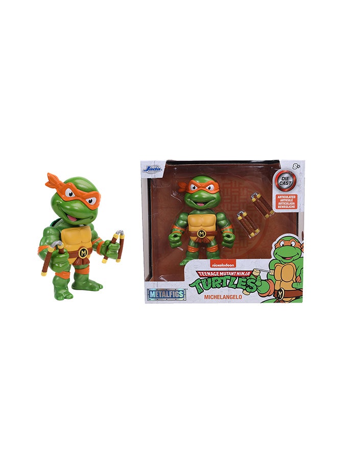 JADA Ninja Turtles 4 Michelangelo Figure - Image 1