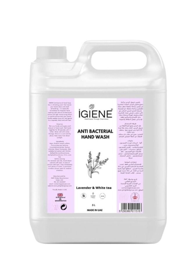 IGIENE Antibacterial Handwash Lavender and White Tea 5L