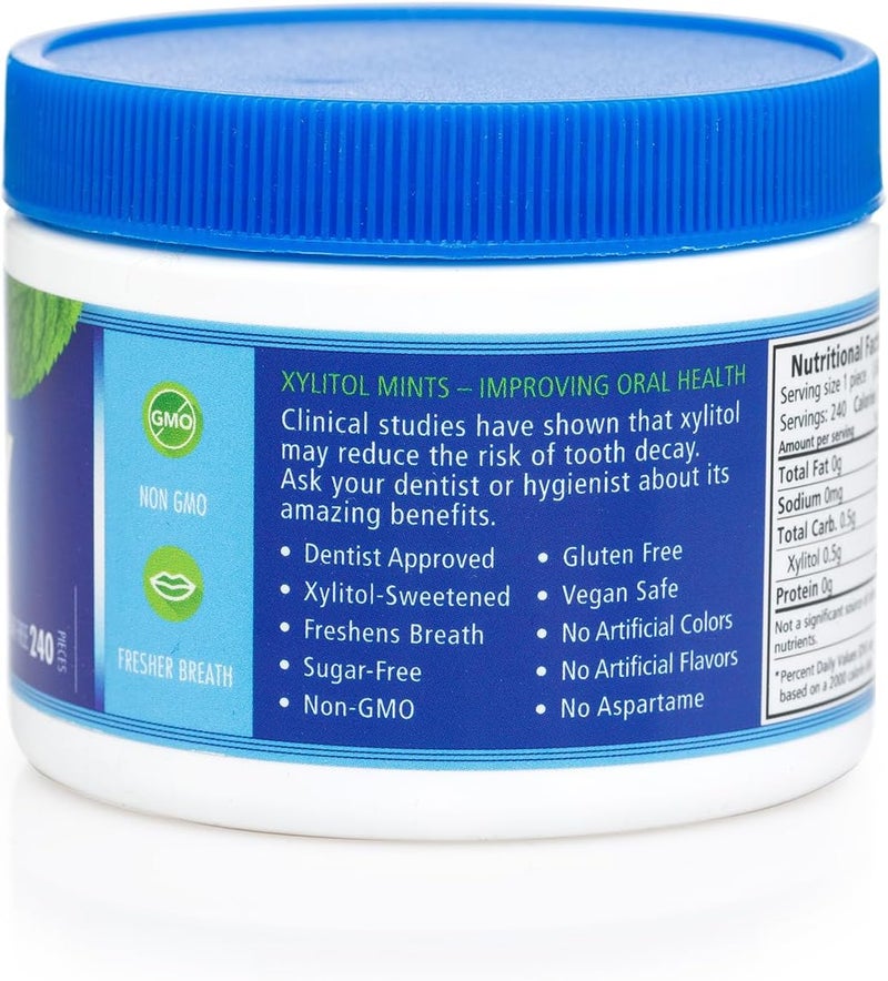 Spry Xylitol Peppermint Mints Sugar Free Candy - Dental Defense, 240 Count (Pack of 2) - Image 4