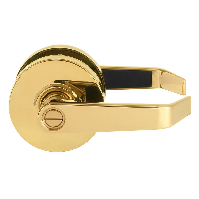 LAWRENCE Door Handle Cylindrical Lock Privacy Function Bathroom Lock Polished Brass US3 Finish LH5322L NonHanded UL Certified ANSIBHMA Grade 2 Commercial Door Lock for Heavy Duty Use Embassy Series - Image 2