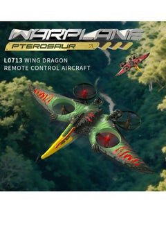 LIVVY Dragon Remote Control Airplane for Adults (L0713) – Flying Dinosaur RC Plane (طائرة ديناصور ريموت كنترول), War Plane Glider (طائرة حربية), 2.4GHz 6-Axis Gyro EPP Foam RC Aircraft (طائرة تحكم عن بعد) with One-Key Take Off & 360° Rotation – Easy to Fly Fighter Jet Toy (طيارة أطفال، طيارة درون للأطفال) for Kids & Beginners  - Image 2