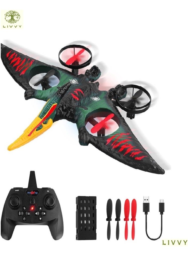 ليفي طائرة أطفال دراجون بجهاز تحكم عن بعد للبالغين (L0713) – طائرة ديناصور طائرة RC (طائرة ديناصور ريموت كنترول)، طائرة حربية شراعية (طائرة حربية)، طائرة جيروسكوبية رغوية EPP بتردد 2.4 جيجاهرتز و6 محاور (طائرة تحكم عن بعد) مع إقلاع بمفتاح واحد ودوران 360 درجة – لعبة طائرة مقاتلة سهلة الطيران (طيارة، طائرة بدون طيار للأطفال) للأطفال والمبتدئين - Image 1