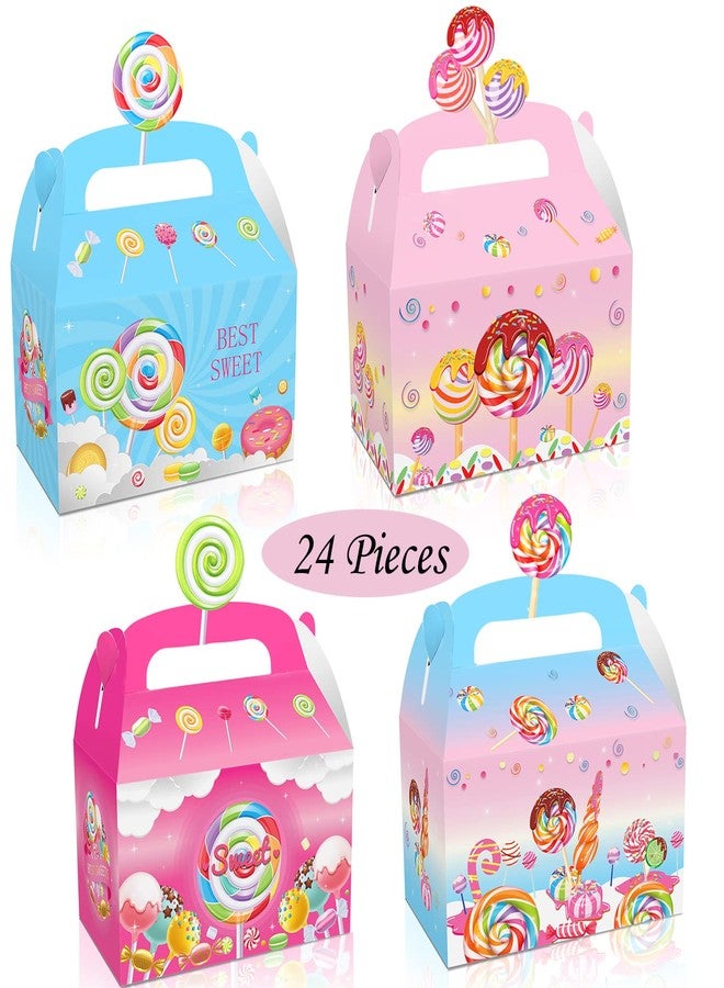 ATSMOICY 24 Pack Candyland Favor Gift Boxes - Sweet Candy Lollipop Windmill Baby Shower Birthday Party Supplies Decoration Party Favor Goodie Bags Candy Treat Gift Box - Image 4