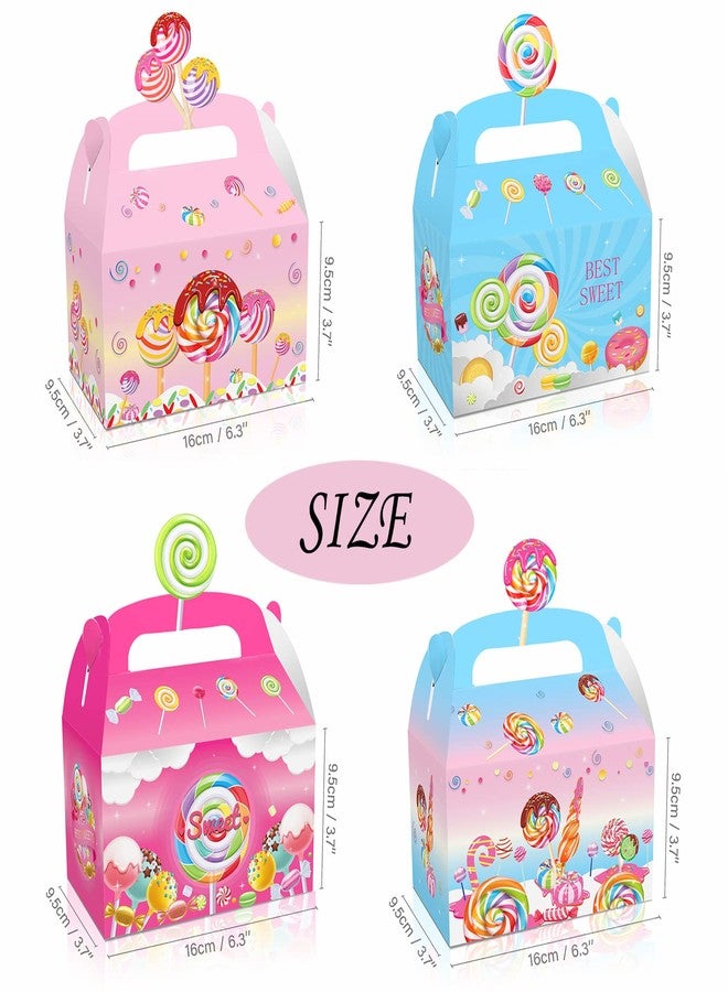 ATSMOICY 24 Pack Candyland Favor Gift Boxes - Sweet Candy Lollipop Windmill Baby Shower Birthday Party Supplies Decoration Party Favor Goodie Bags Candy Treat Gift Box - Image 3