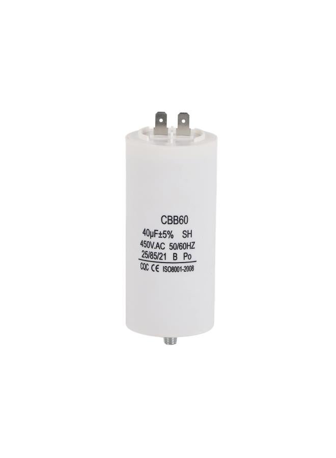 CBB60 Capacitor,450V 40uf 50/60Hz Motor Capacitor Water Pump Capacitor Run Capacitor for Washing Machine - Image 1