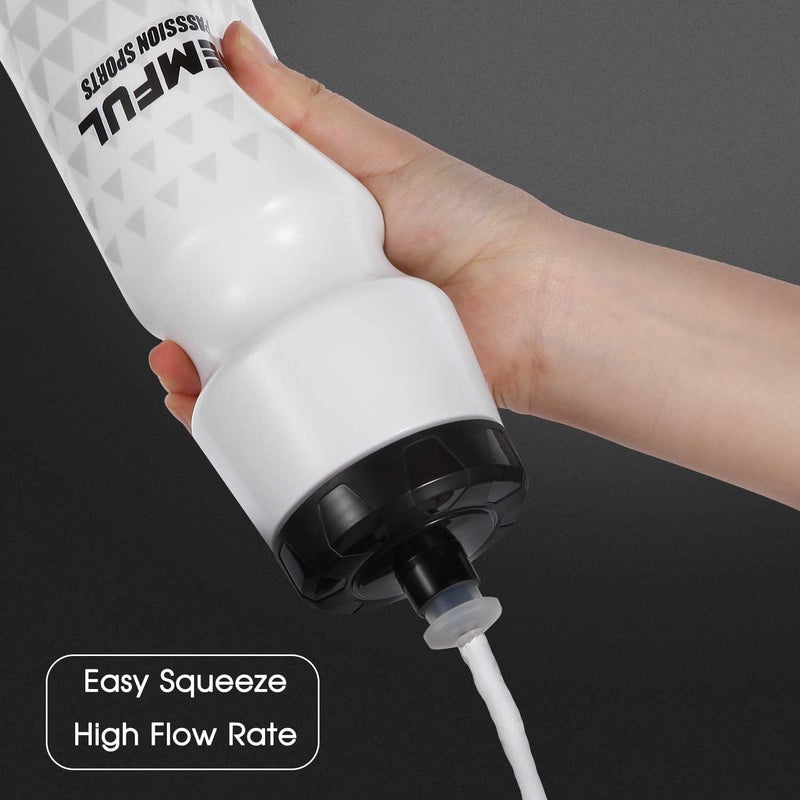 GEMFUL زجاجة ماء GEMFUL للدراجات خالية من BPA سعة 24 أونصة عبوة 2 - Image 4