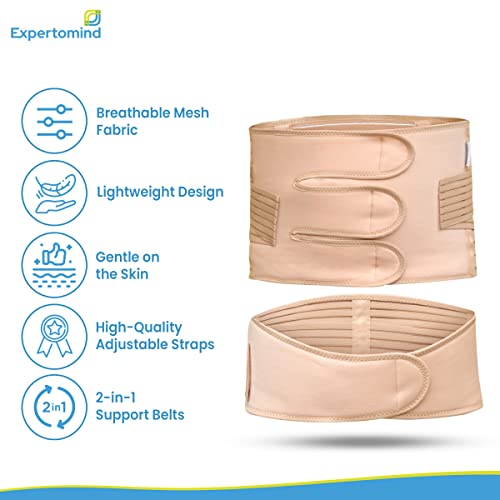Expertomind Maternity Belt After Delivery C Section 2-in-1 Abdominal Belt for Women Body Shaper Large Size Abdominal Binder and Maternity Belt Skin - Image 4