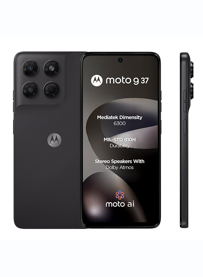 موتورولا Moto G37  Dual SIM 5.5G PANTONE Impenetrable Grey 4GB RAM 128GB - Middle East Version - Image 1