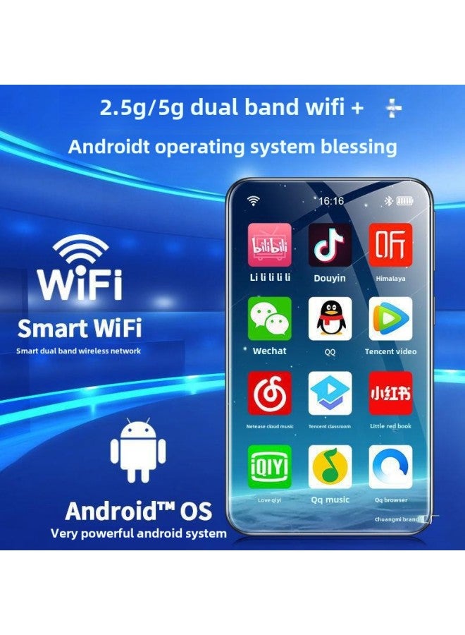 Android Smart Wifi Full Screen Mp4 Students Can Download Mp5 Bluetooth Touch Mp3 Music Player-Body Color:4.0 Black Wifi Bluetooth (3+32)-Memory Capacity:With [protective Cover]  - Image 3