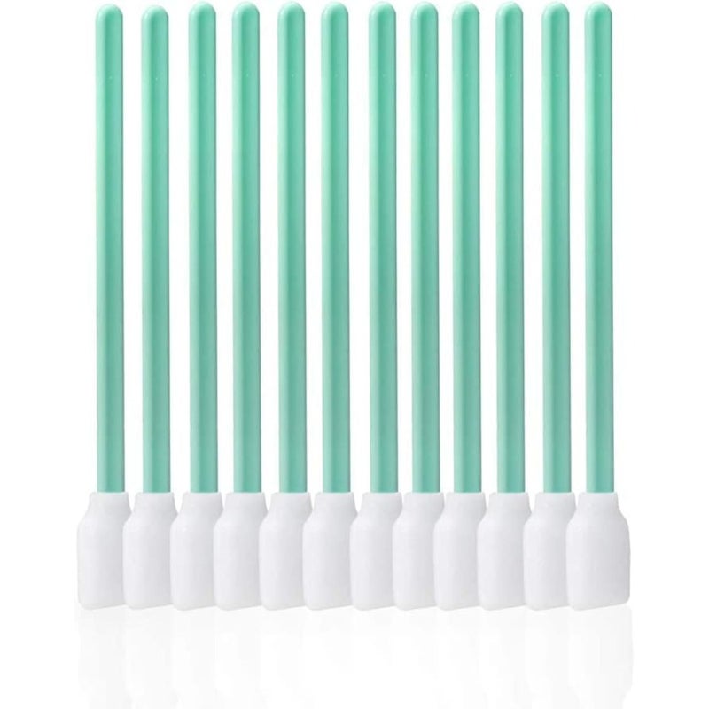 Pack of 100pcs Multipurpose Foam Tip Cleaning Foam Swabs- cleaning swab kit for Optical lens - Clean Optical Equipments 13 CM (Pack of 100 - Image 1