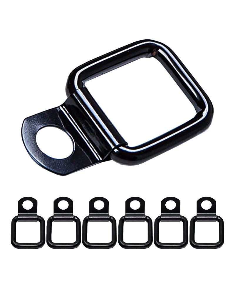 Tie Down D Ring Set EasytoInstall Truck Tie Downs Compatible with Cargo Cover Mounts HeavyDuty Jeep Wrangler Accessories for Pickups Trailers Truck Trailer Camper Boat  More 6 Pack  GPCA