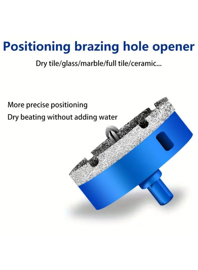 90mm Diamond Hole Saw Cutter with Centering Guide for Tile Glass Marble Stone Dry Drilling - Image 1