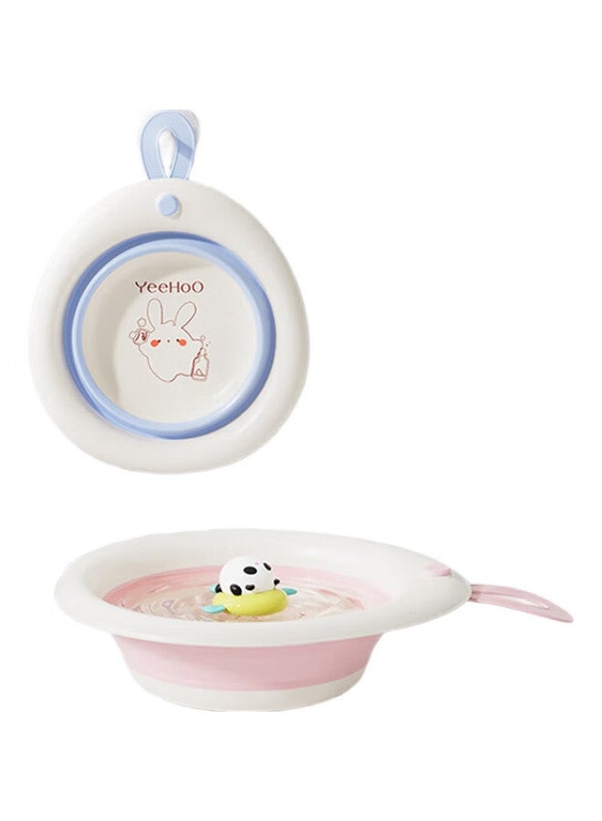 YEEHOO Newborn Foldable Washbasin, Baby Foot Washing Basin, Diaper Changing Basin, Children'S Face Basin, Infant - 2 Pack - Image 2