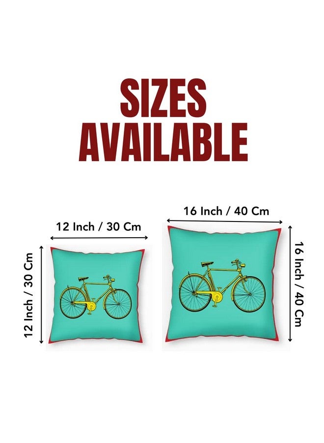 SEJ by Nisha Gupta Cushion Covers 12 Inch X 12 Inch Set Of 8 Pcs | Printed Polyester Cushions For Sofa | Decorative Cushion Pillow | Square Pillow Covers For Sofa Living Room, 200 TC, Assorted - Image 3