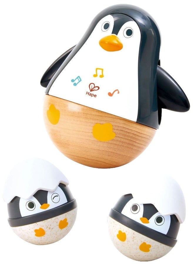 Hape Wobbling Penguin Family Musical Toy Set (3 Pieces) - Image 2