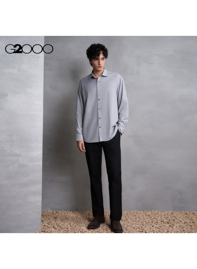 G2000 Men's Autumn Winter Comfortable Casual Long Sleeve Shirt Cotton Skin-friendly Mall Same Style - Image 4