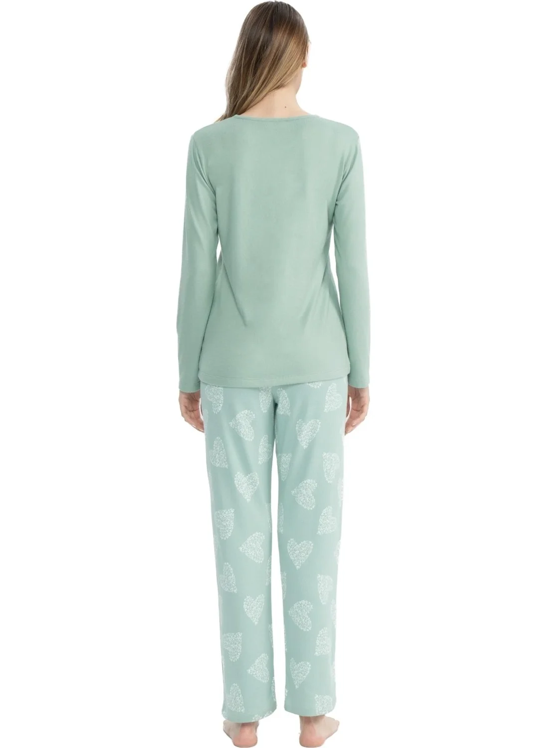U.S. Polo Assn. Women's Heart Printed Pajama Set
