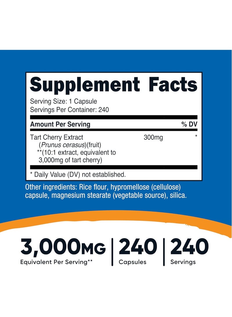 كبسولات نيوتريكوست بنكهة الكرز الحامض ٣٠٠ ملغ، ٢٤٠ كبسولة - Image 2