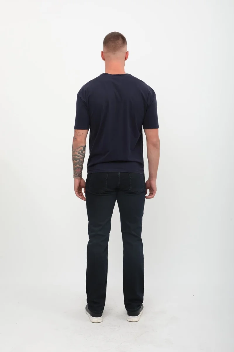 Banny Jeans Men's Lycra Regular Fit Navy Blue Jeans