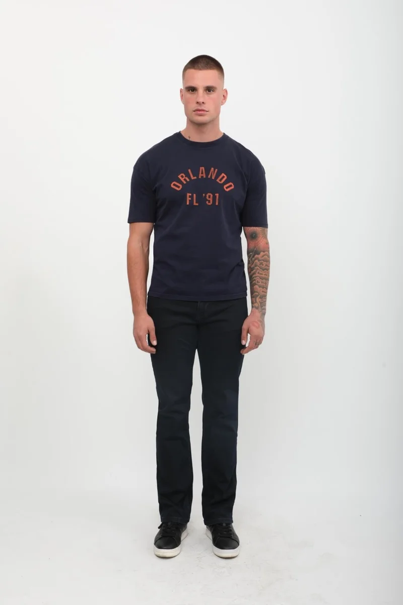 Banny Jeans Men's Lycra Regular Fit Navy Blue Jeans