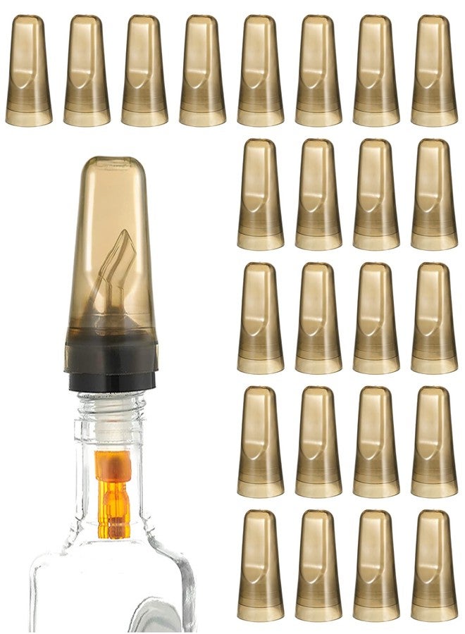 Homaisson 24 Pieces Pour Spout Cover, Homaisson Universal Dust Caps for Pourers Translucent Plastic Dust Cover for Bottle Caps-1.77×2.95inch - Image 1