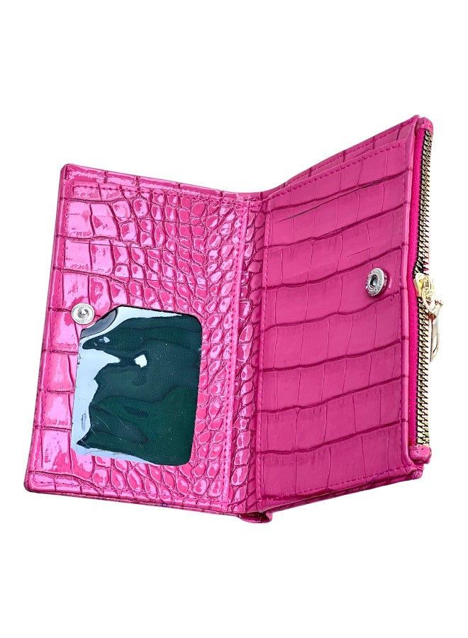 Shiny Leather Wallet For Women – Fuchsia-M1-008-FU - Image 1