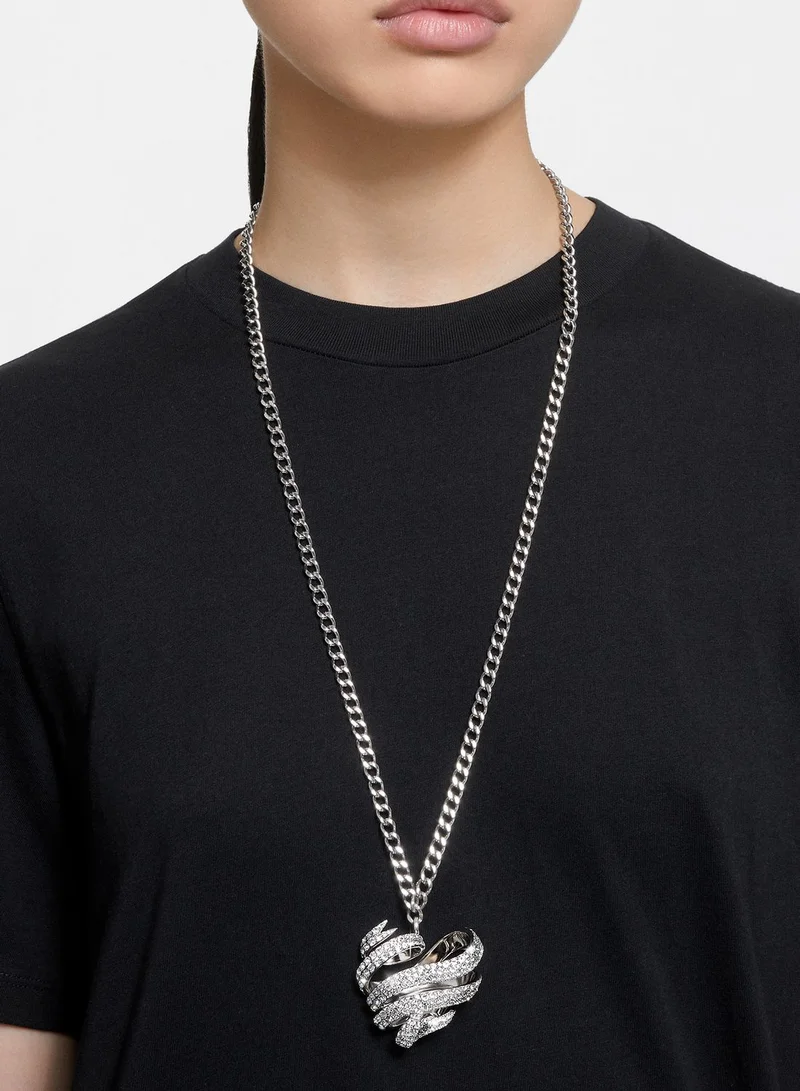 SWAROVSKI Volta Rhodium Plated Pendant Necklace