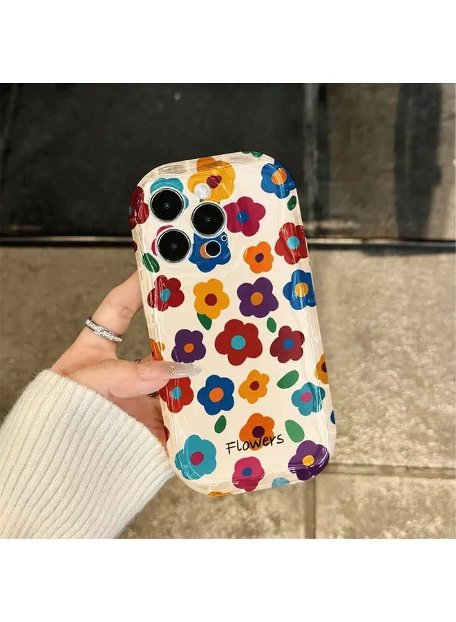 غطاء هاتف بتصميم زهور ملون بشاشة كاملة لهاتف iPhone 7 Plus ألوان مختلطة هدية لـ 3 فتيات وأم - Image 5