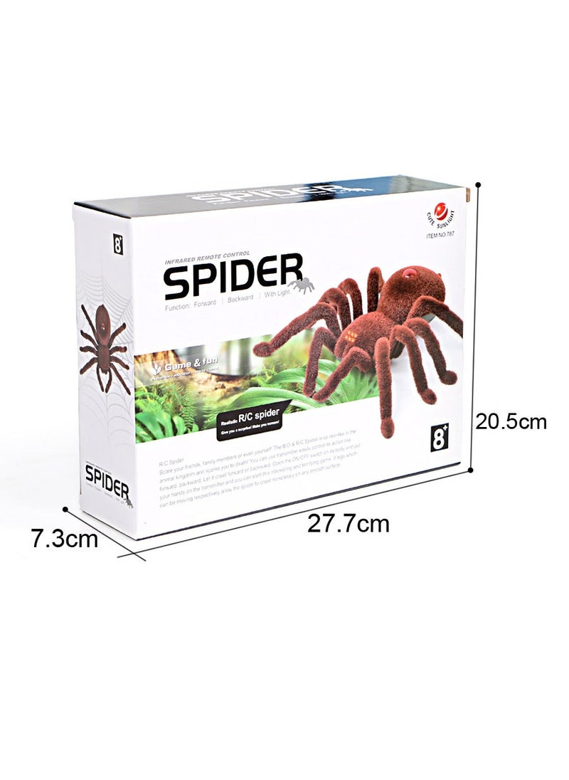 Generic Cross-border simulation infrared electric remote control toy simulation induction mouse spider Cobra spoof trick toy Spider (268g) without battery 