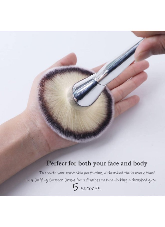 MAJESTIQUE Majestique 2Pcs Foundation Brush and makeup sponge Makeup Brush for Complete Coverage, Makeup Sponges for Foundation, Liquid Cream and Powder for women (Pack of 2)  - Image 3