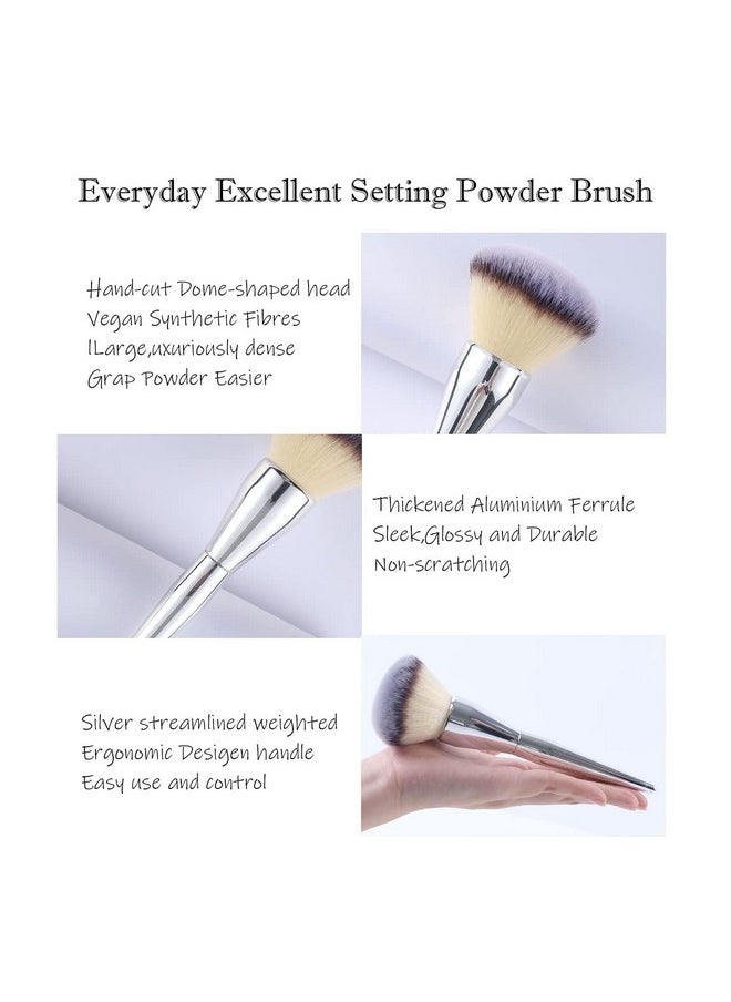 MAJESTIQUE Majestique 2Pcs Foundation Brush and makeup sponge Makeup Brush for Complete Coverage, Makeup Sponges for Foundation, Liquid Cream and Powder for women (Pack of 2)  - Image 2