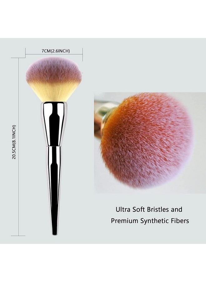 MAJESTIQUE Majestique 2Pcs Foundation Brush and makeup sponge Makeup Brush for Complete Coverage, Makeup Sponges for Foundation, Liquid Cream and Powder for women (Pack of 2)  - Image 5