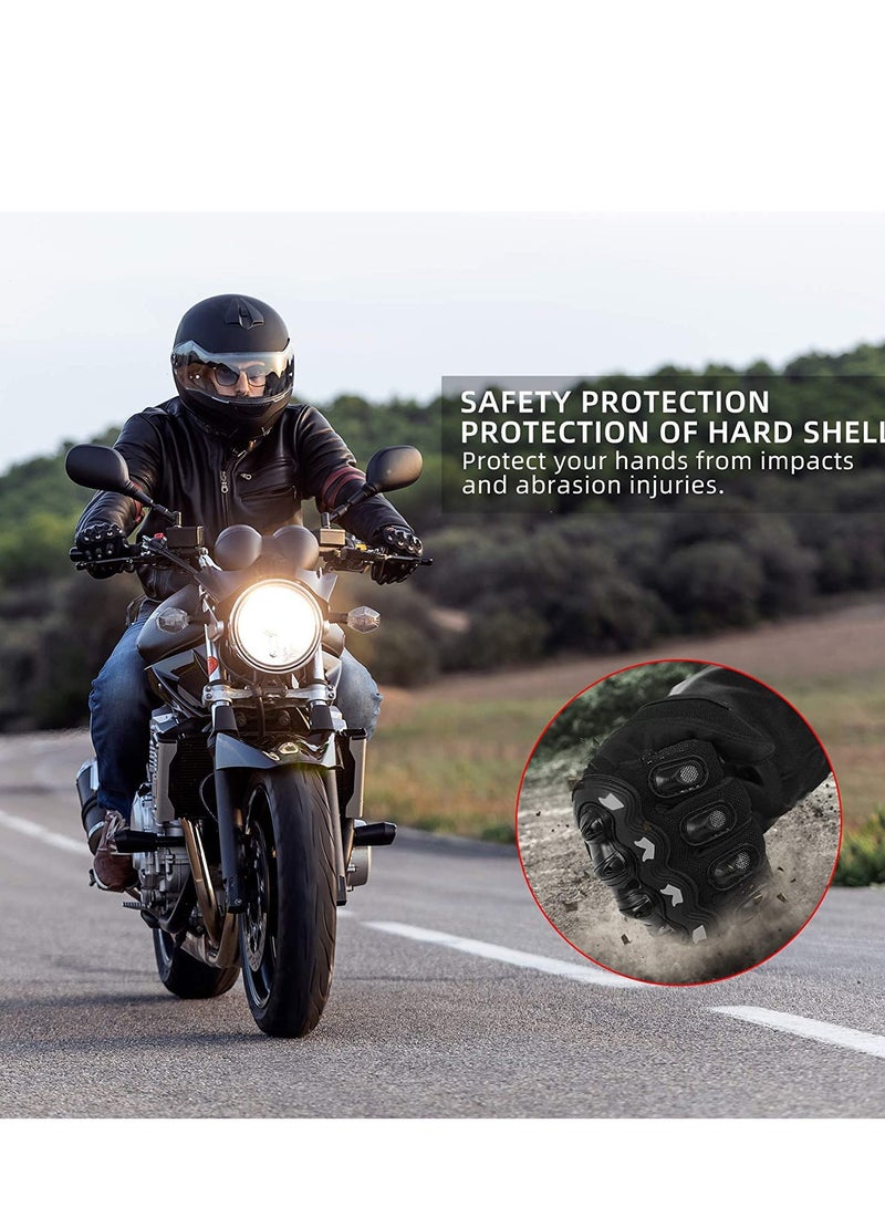 SOLARAE Motorcycle Gloves, for Men Women Hard Knuckle Full Finger Touch Screen for BMX ATV MTB Riding Motorbike  Racing - Image 3